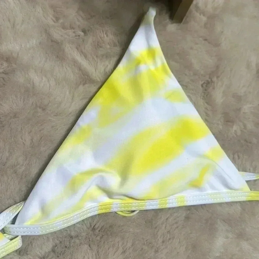 Triangle Bikini Swimsuit With Beach Skirt,